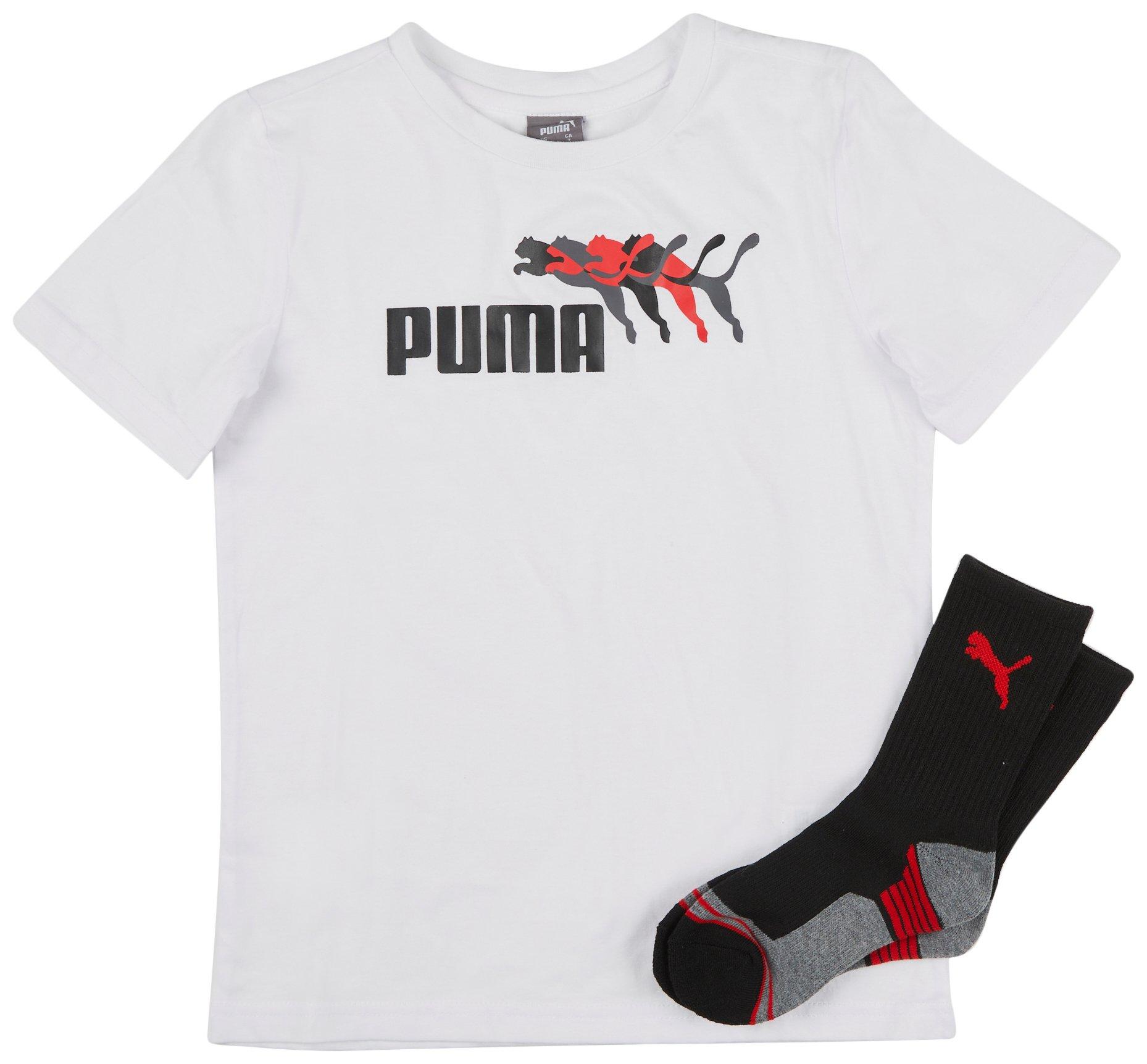 Puma Little Boys Active 2 Pc T-Shirt Set