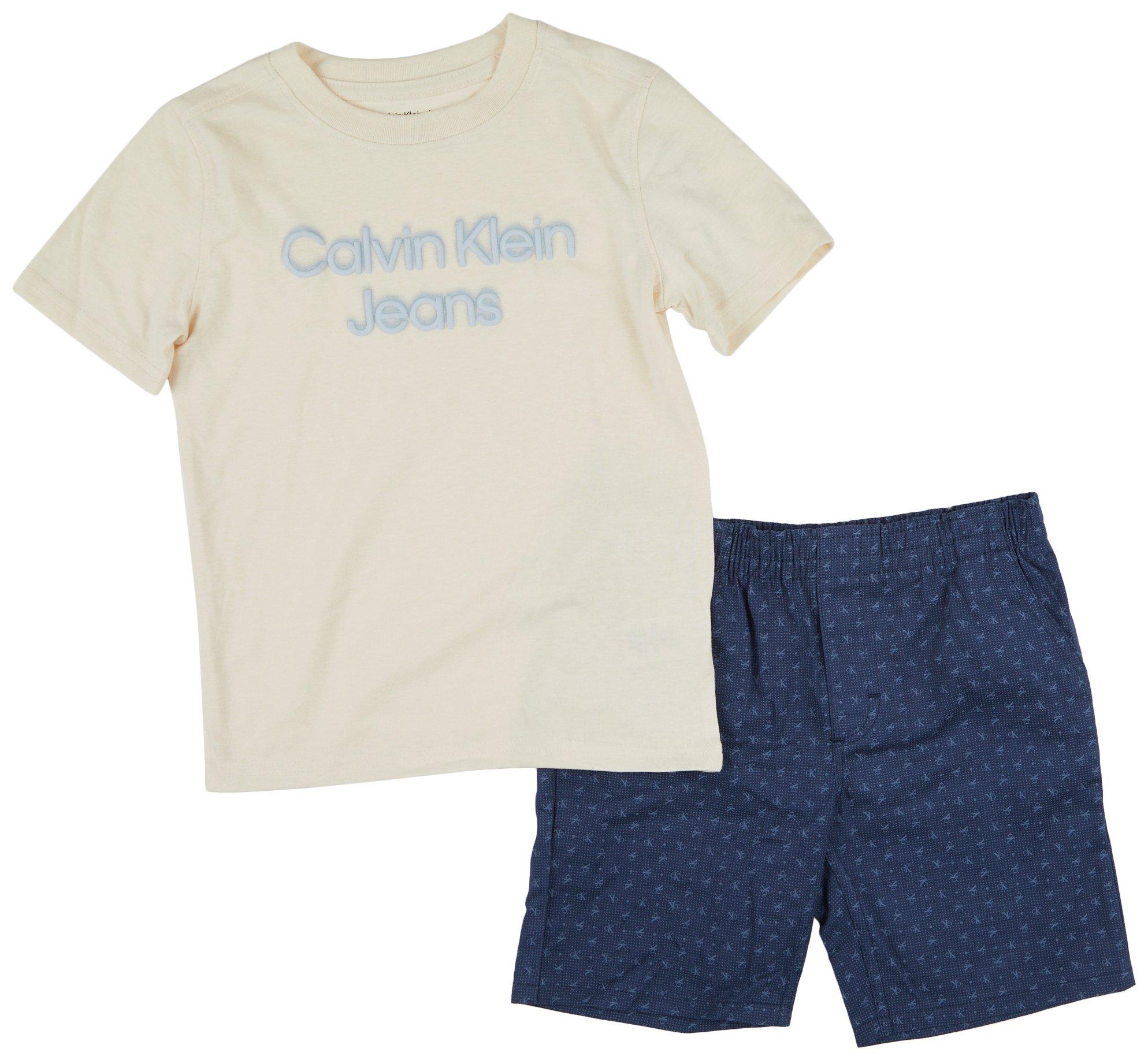 Calvin Klein Little Boys 2 Pc Shorts Set