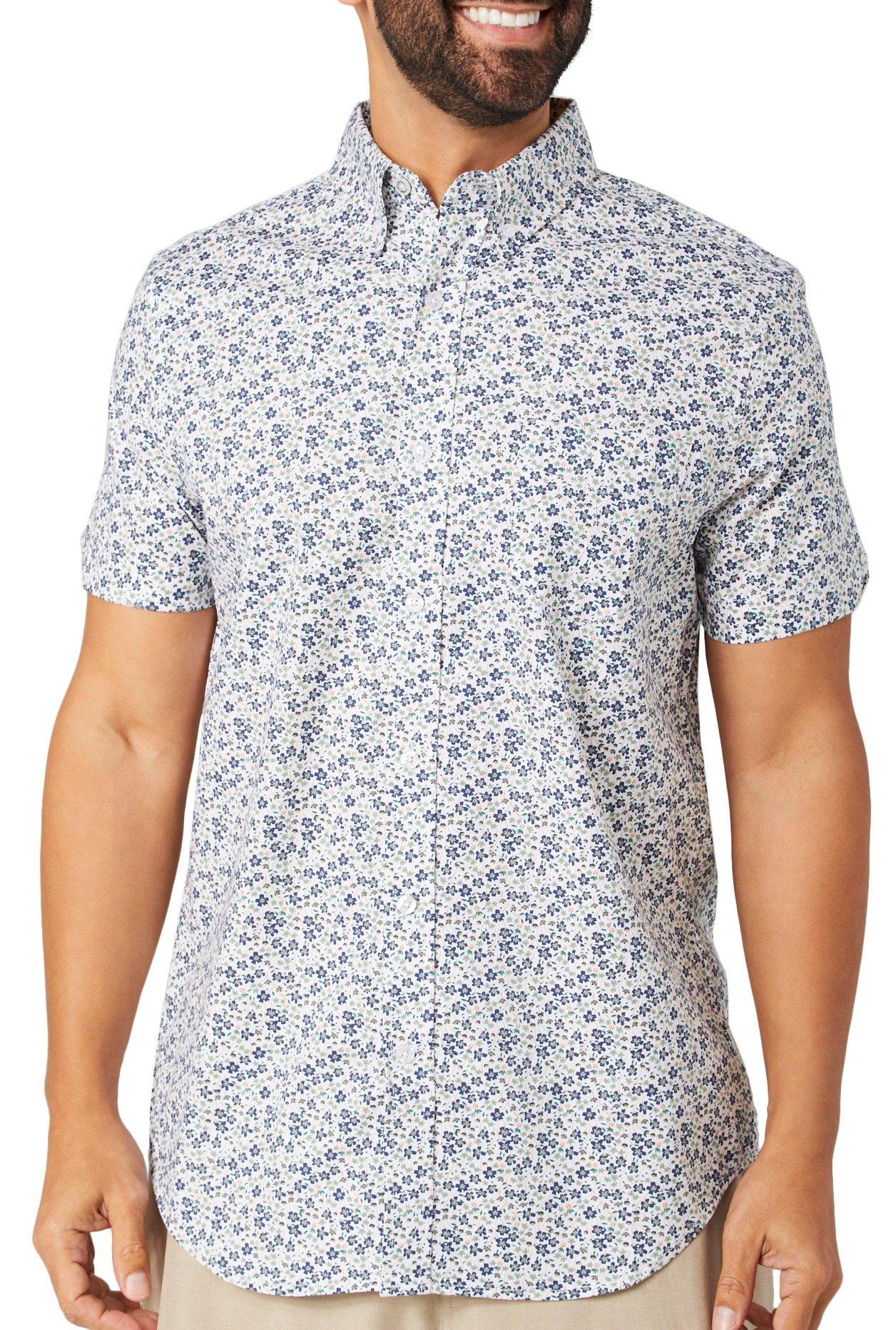 Ben Sherman Mens Brighton Club Floral Button Down Shirt