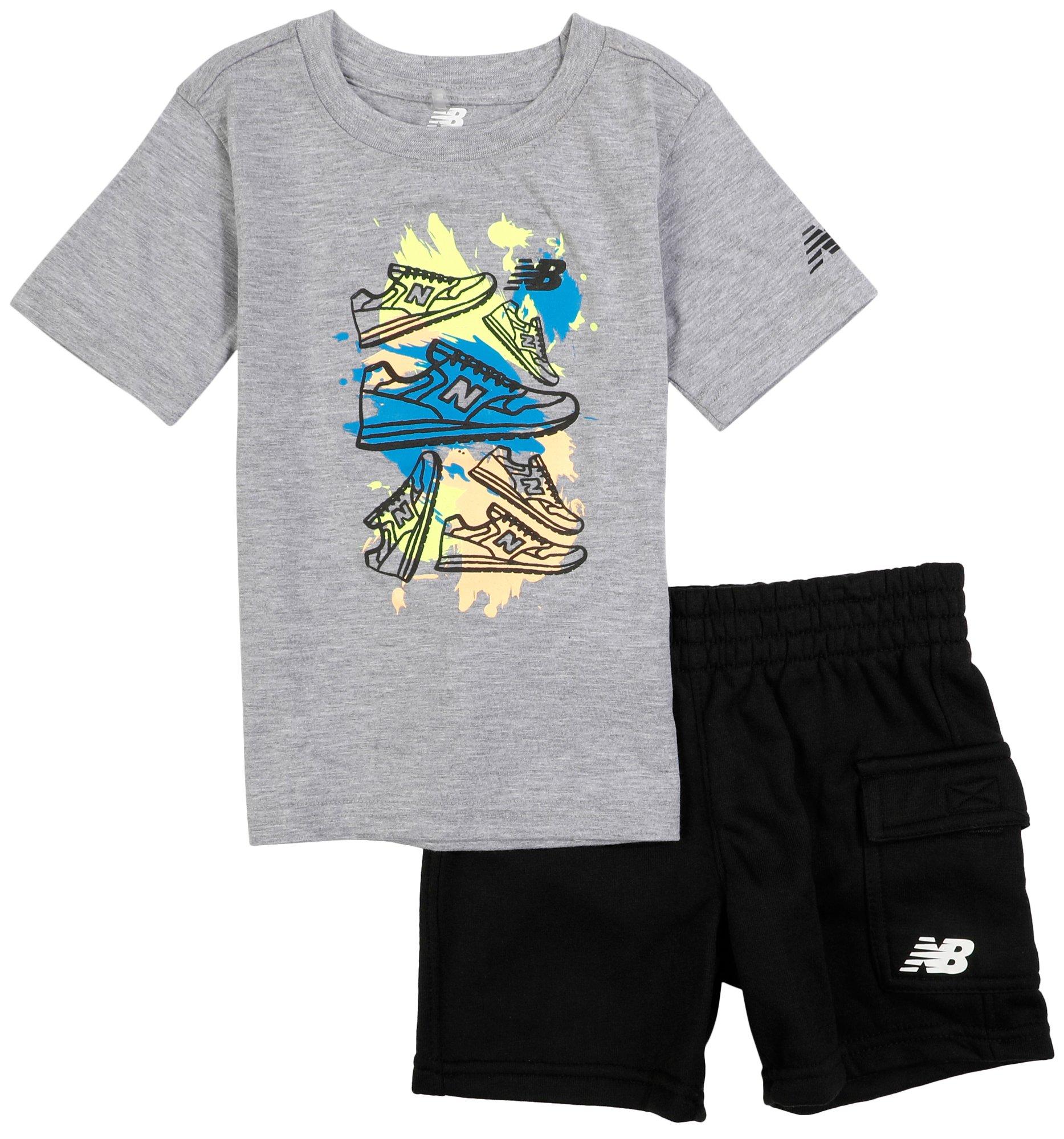 New Balance Little Boys Active 2 Pc Shorts Set