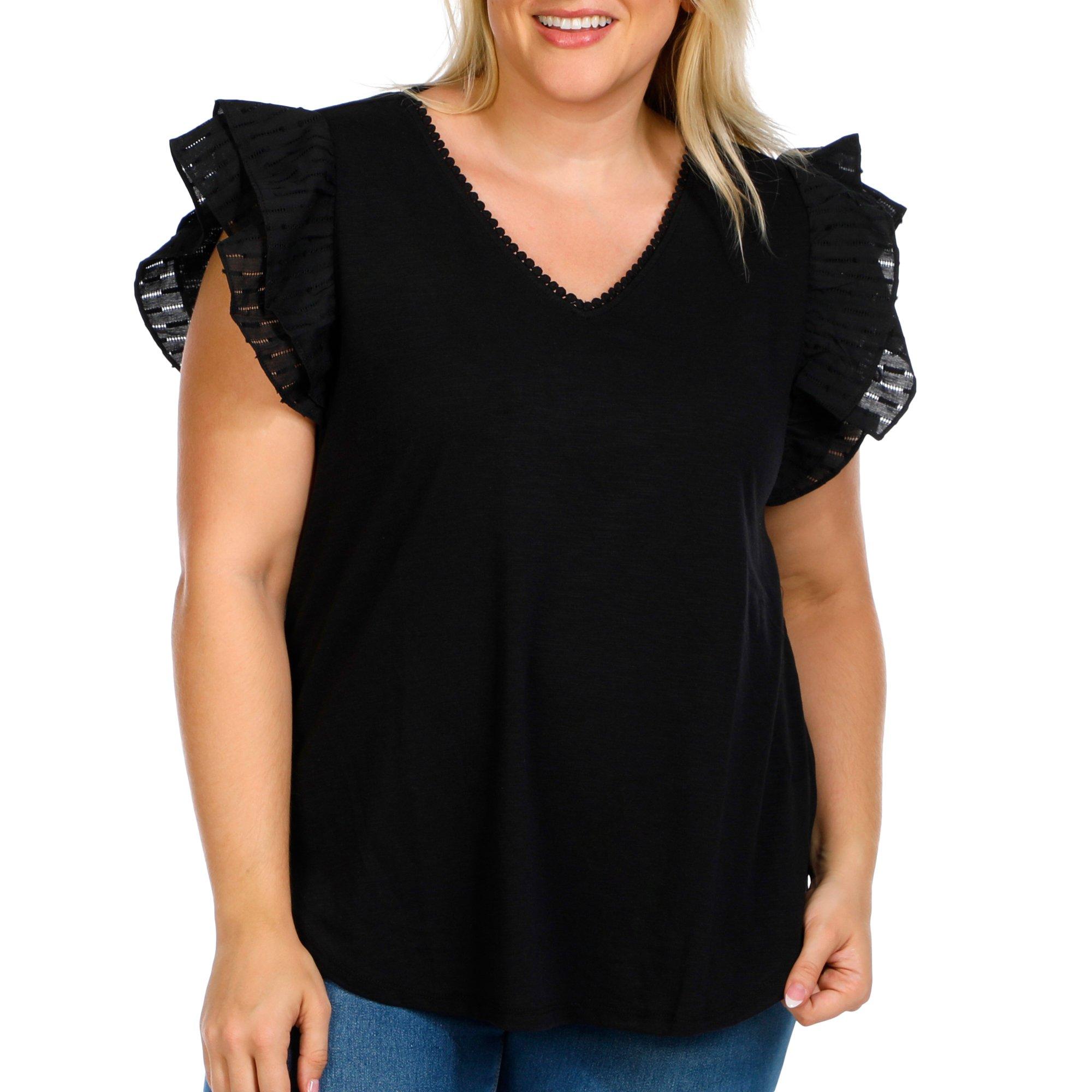 Women's Plus Solid Top