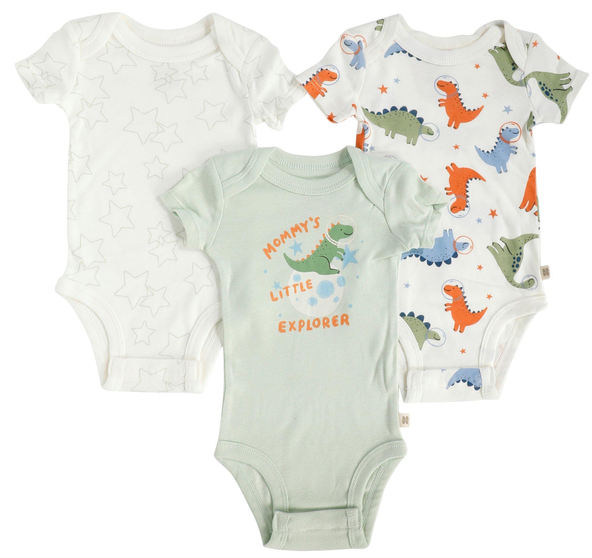 Huggies Baby Boys 3 Pk Creepers