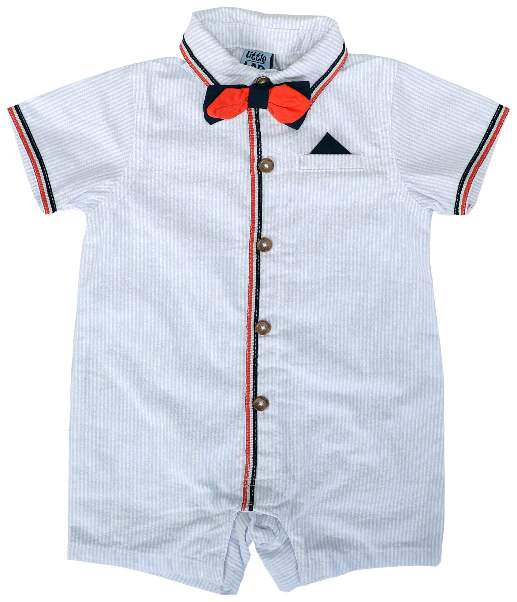 Little Lad Baby Boys 2 Pc Dressy Romper Set