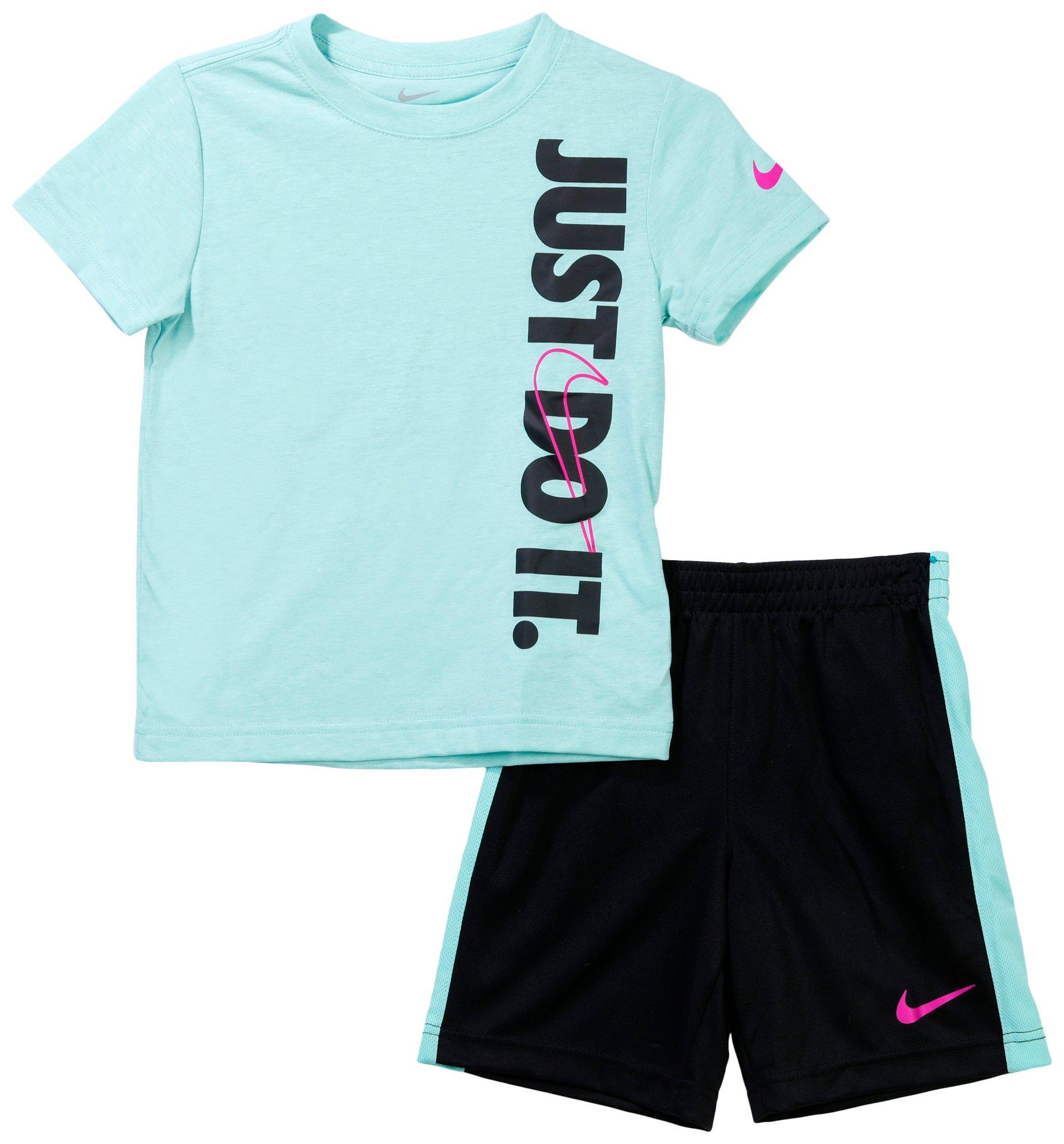 Nike Little Boys Active 2 Pc Just Do It Shorts Set