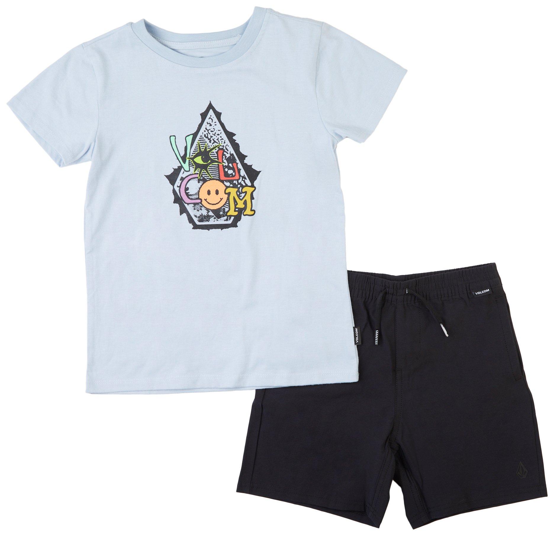 Volcom Little Boys 2 Pc Shorts Set