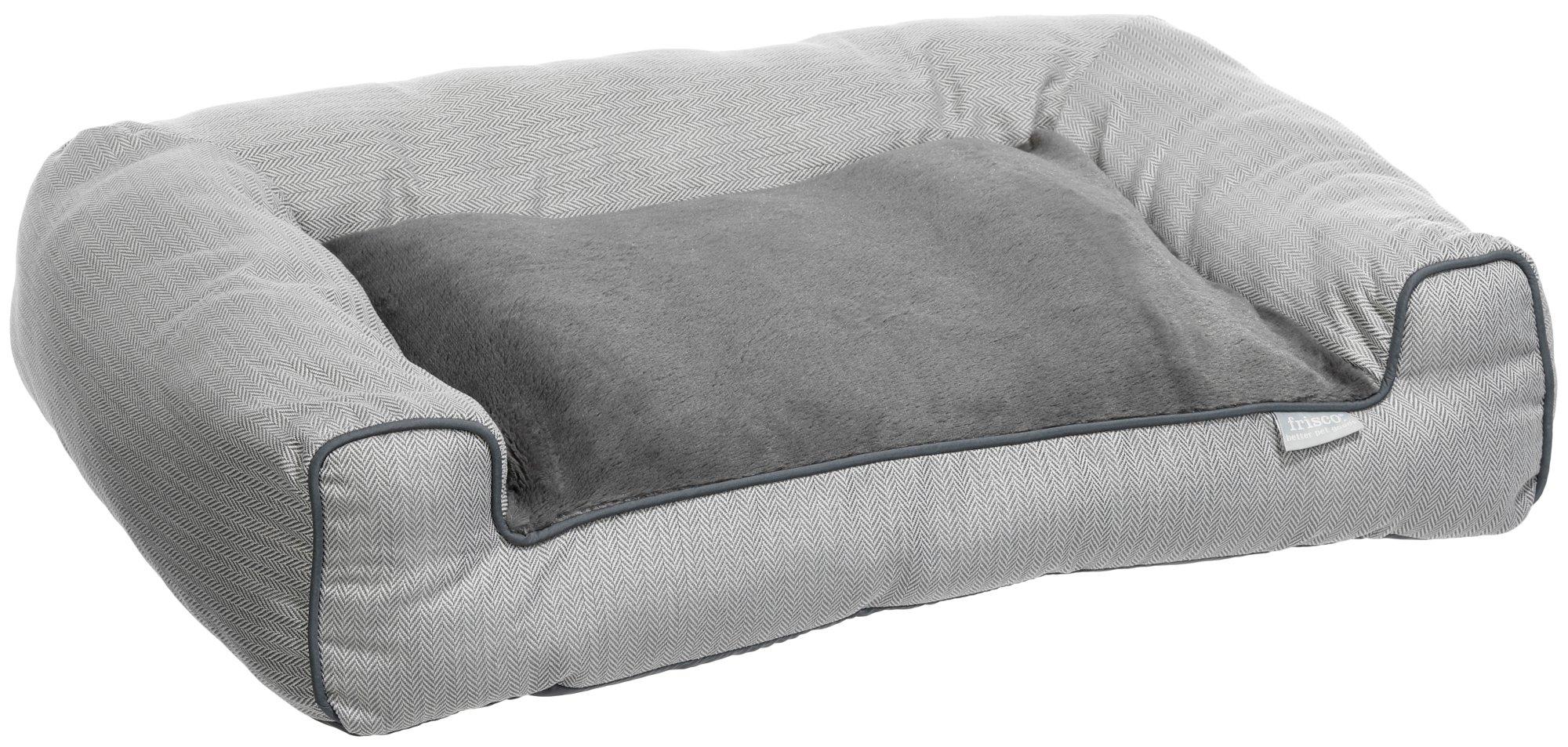 Frisco 30 in Herringbone Couch Bolster Pet Bed