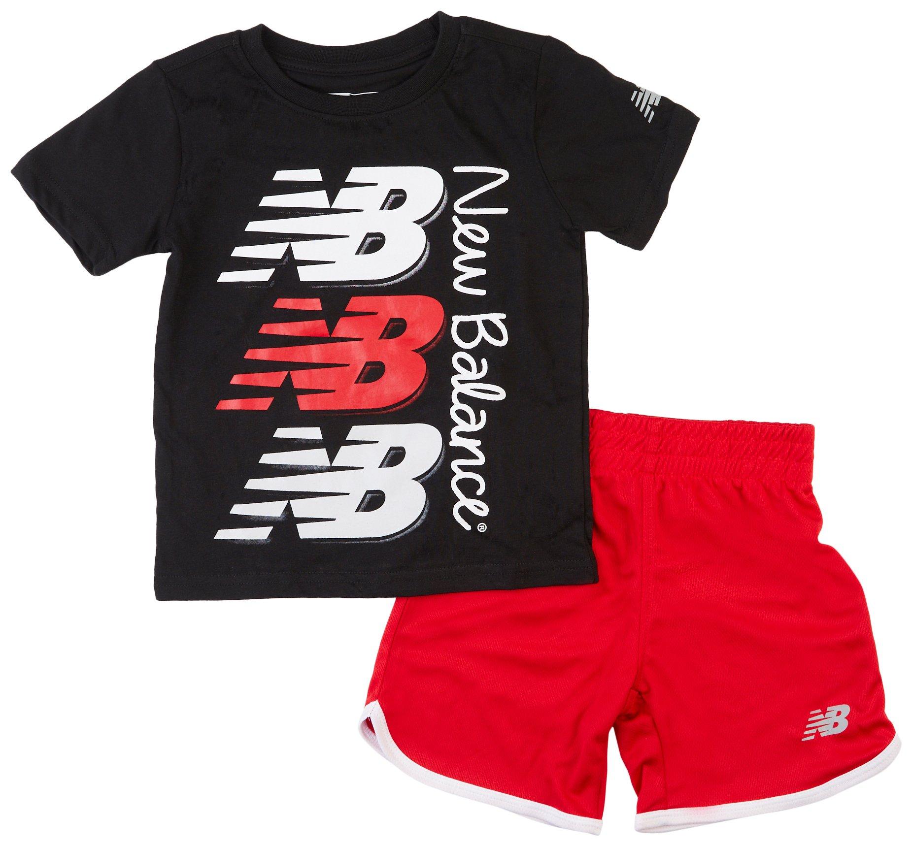 New Balance Little Boys Active 2 Pc Shorts Set