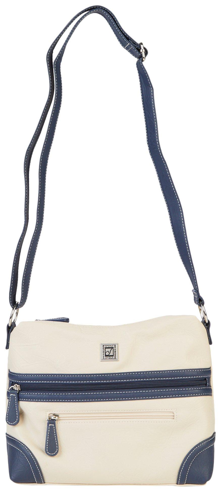 Stone Mountain Irene Solid Bonded Leather Hobo Bag
