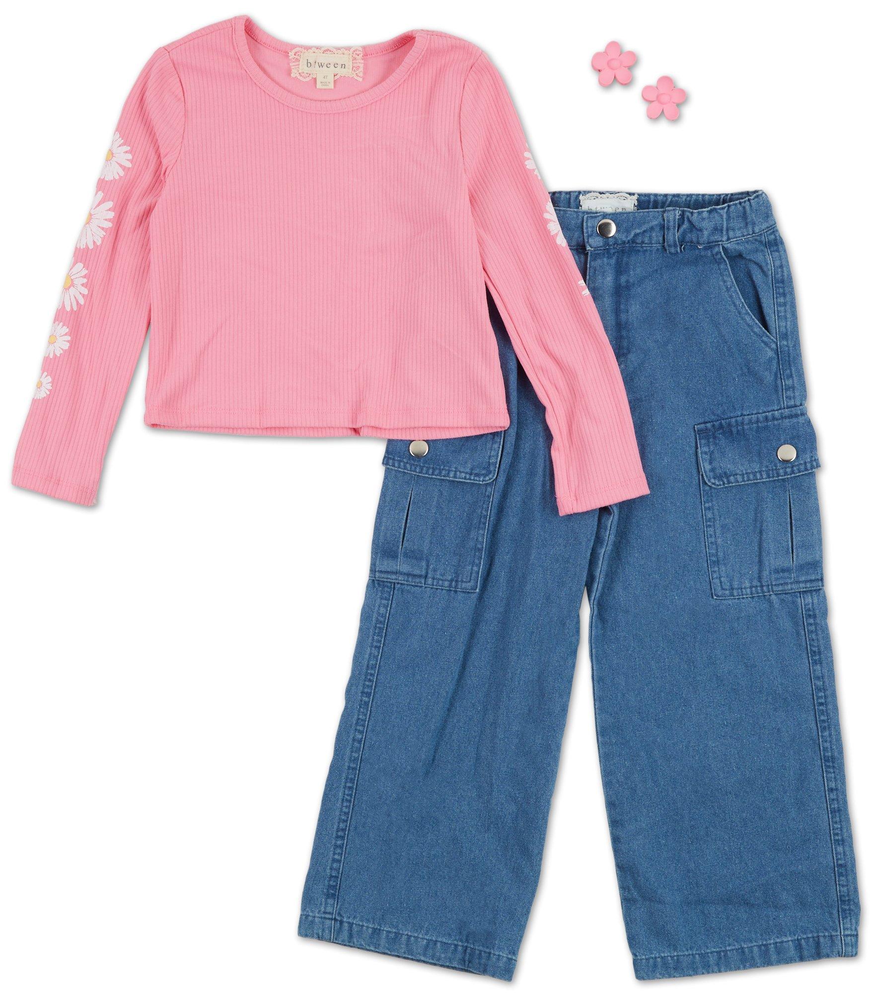 Toddler Girls 4 Pc Pants Set