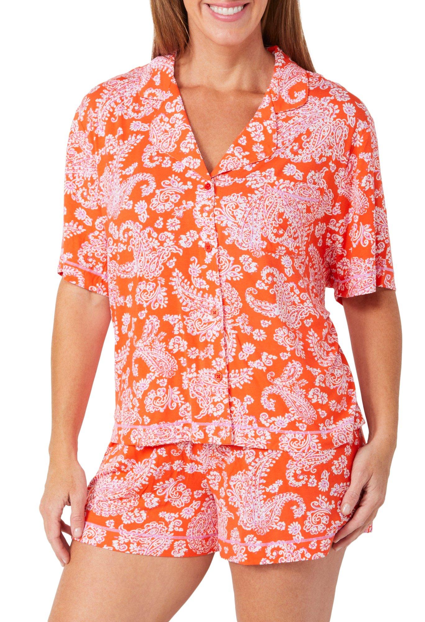 Sanctuary Womens Print 2 pc Pajama Set