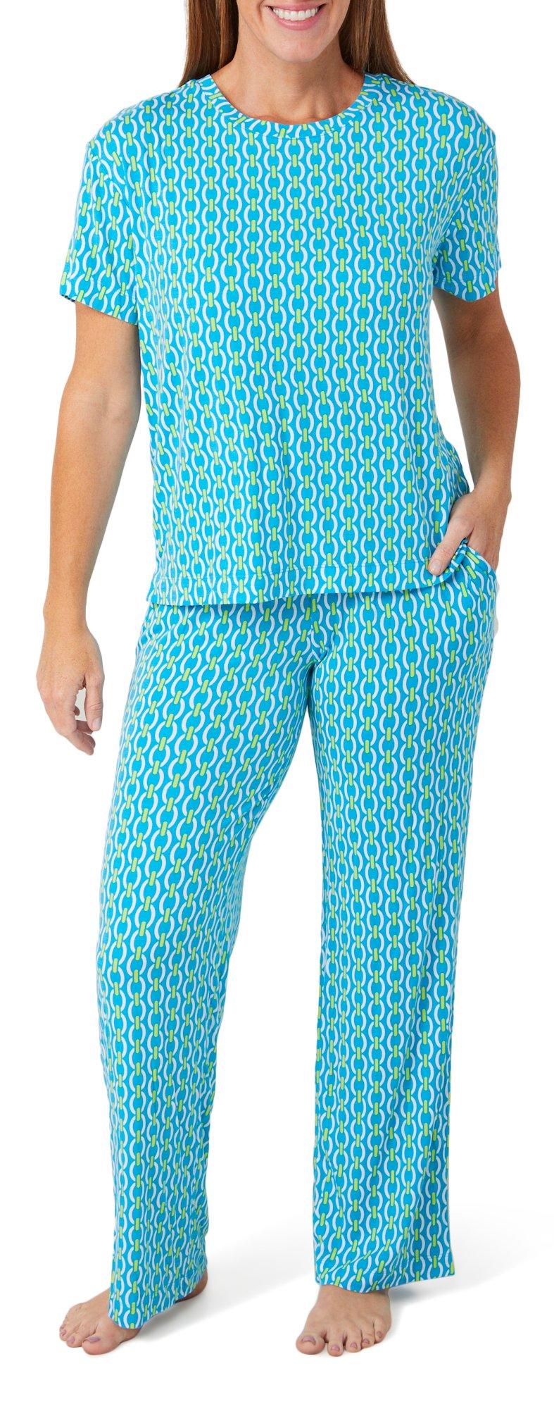 Sanctuary Womens 2 Pc Long Pajama Set
