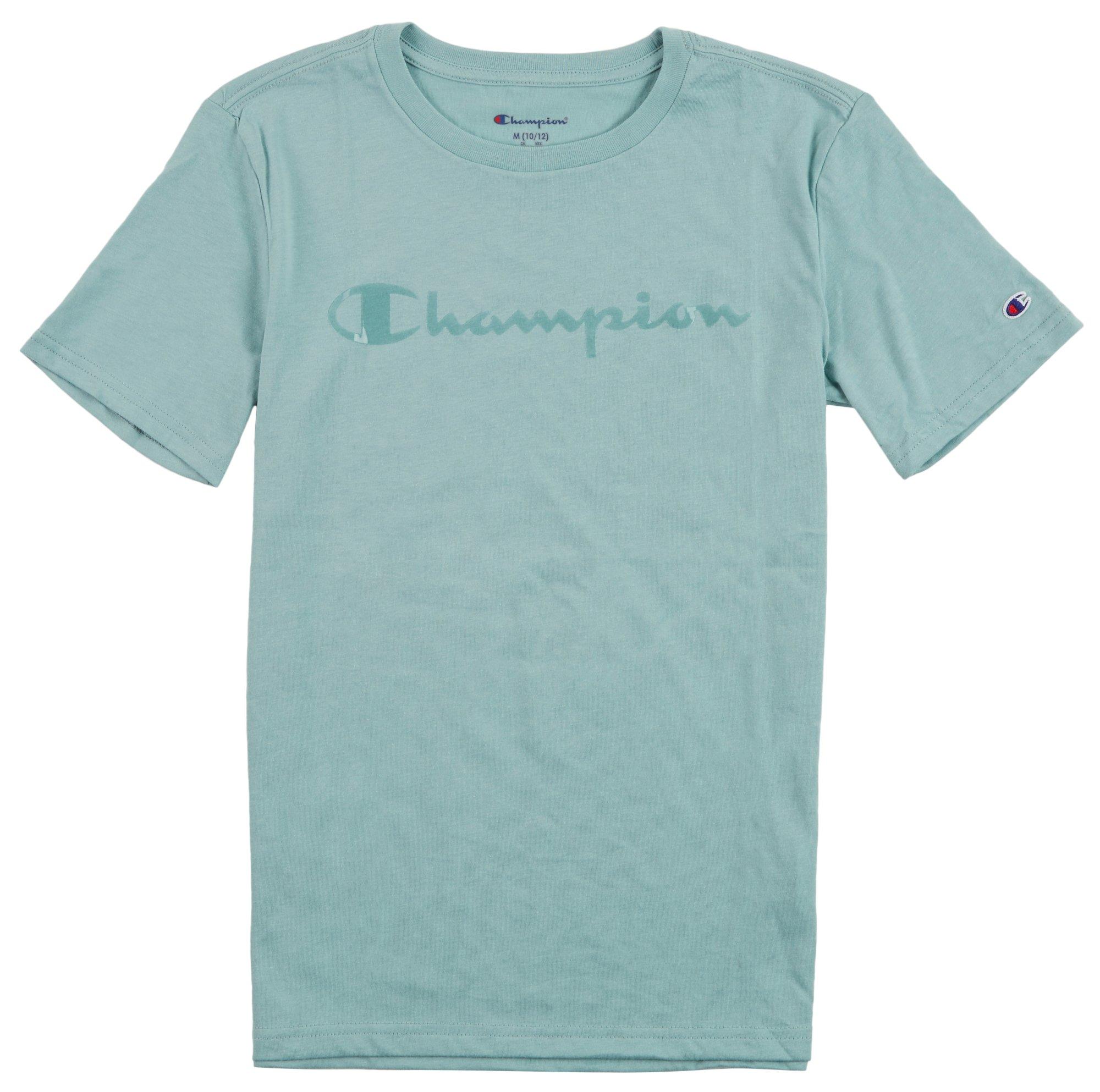 Champion Big Boys Logo Short Sleeve T-Shirt