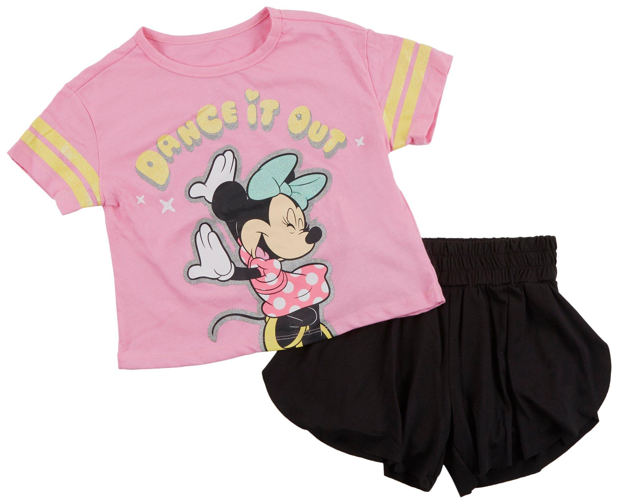 Disney Toddler Girls 2 pc Minnie Mouse Tee Set