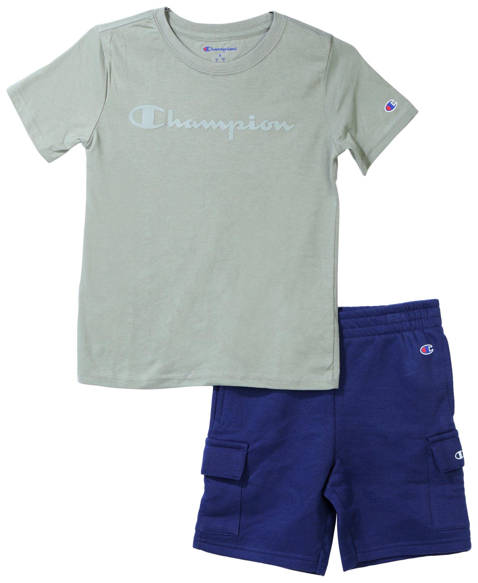 Champion Little Boys 2 Pc Shorts Set