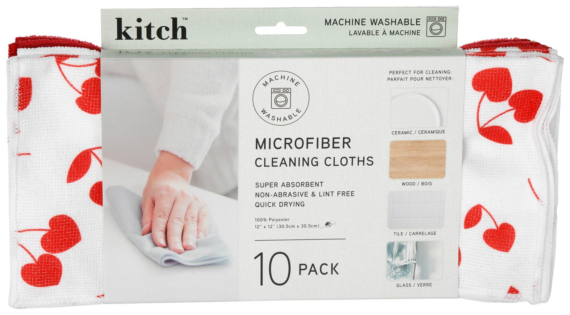 Kitch 10 Pk Microfiber Cleaning Cloths