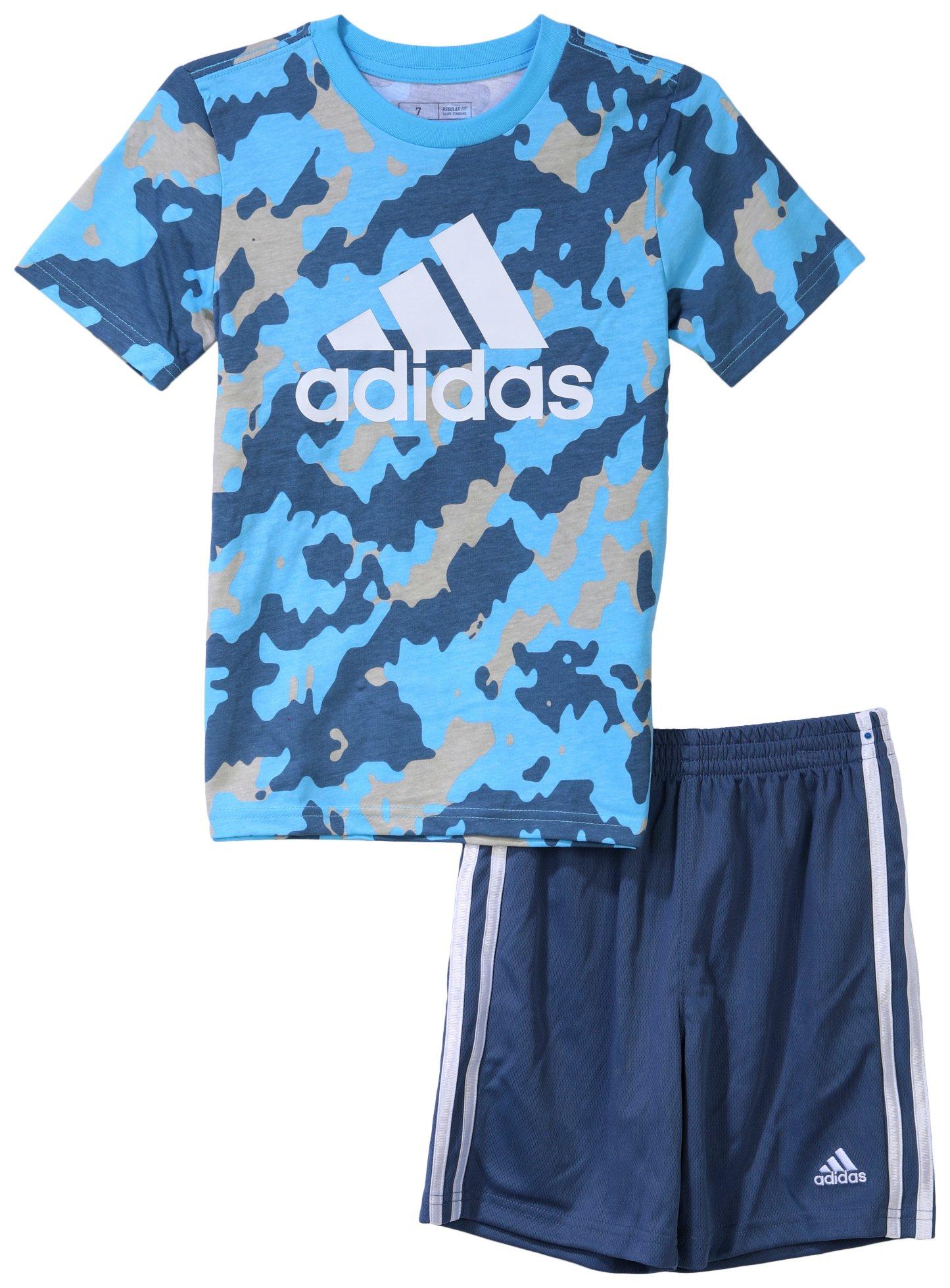 Adidas Little Boys Active 2 Pc Shorts Set