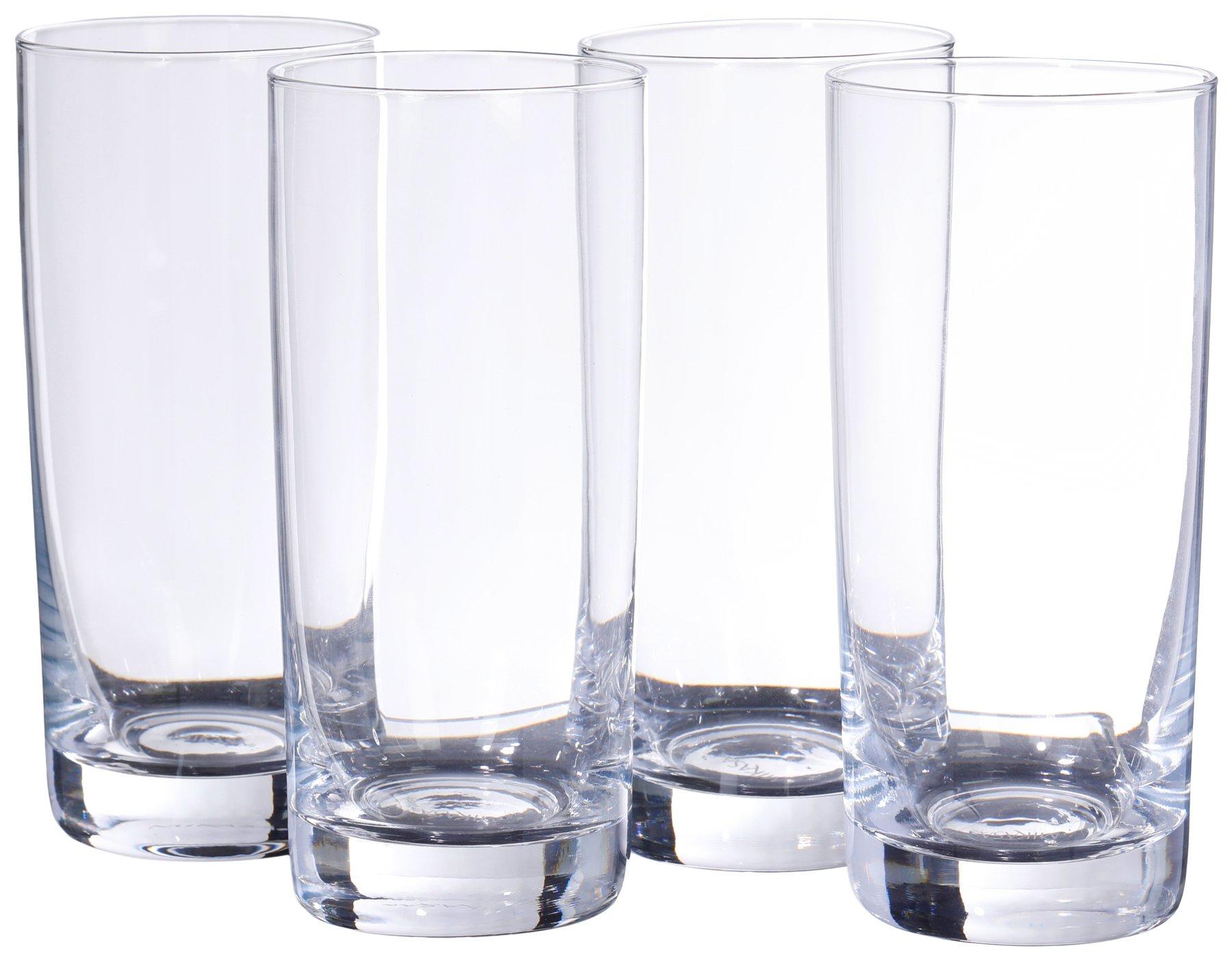 Mikasa Set of 4 16 oz The Parker Crystal Highball Glasses