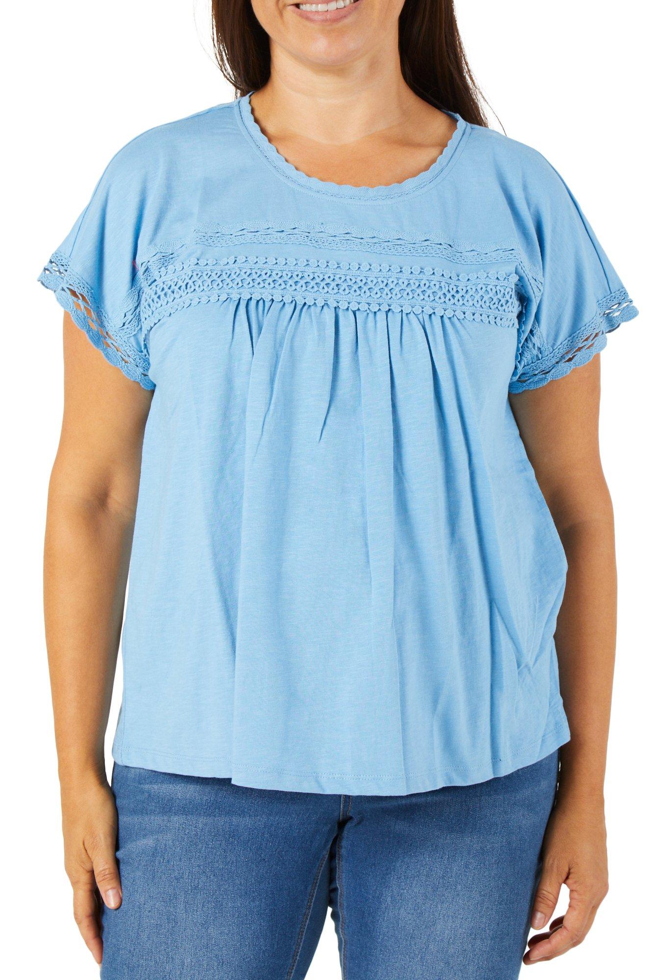 Women's Plus Solid Top