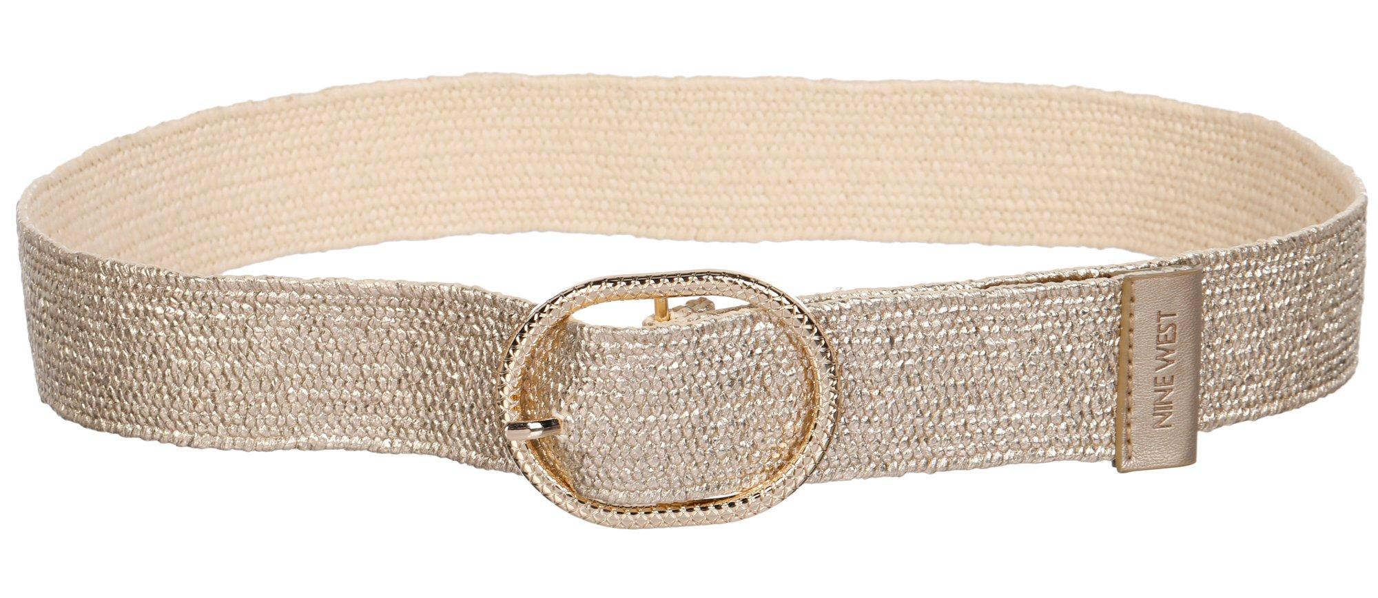 Nine West Womens Gold Belt