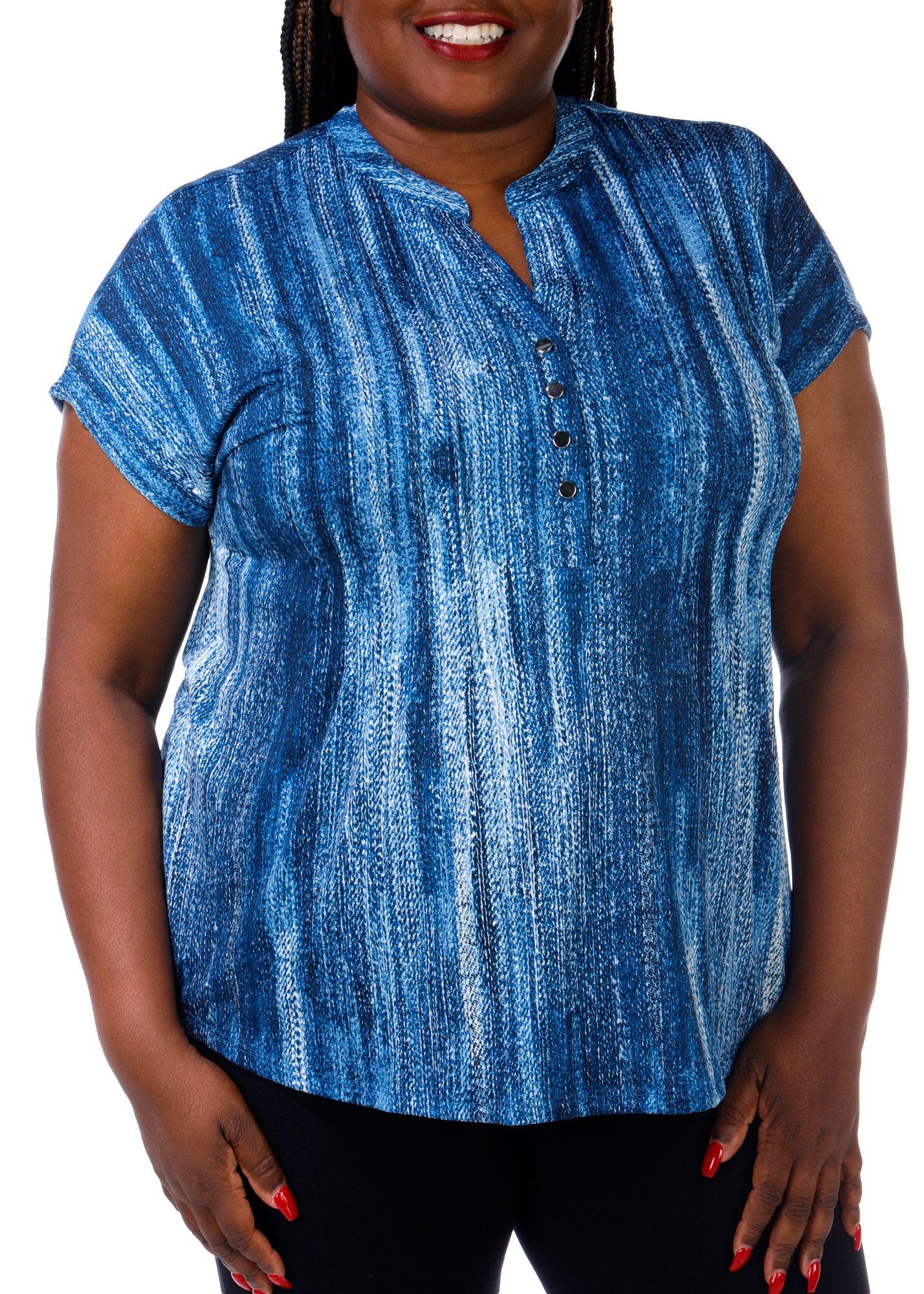 Women's Plus Solid Top