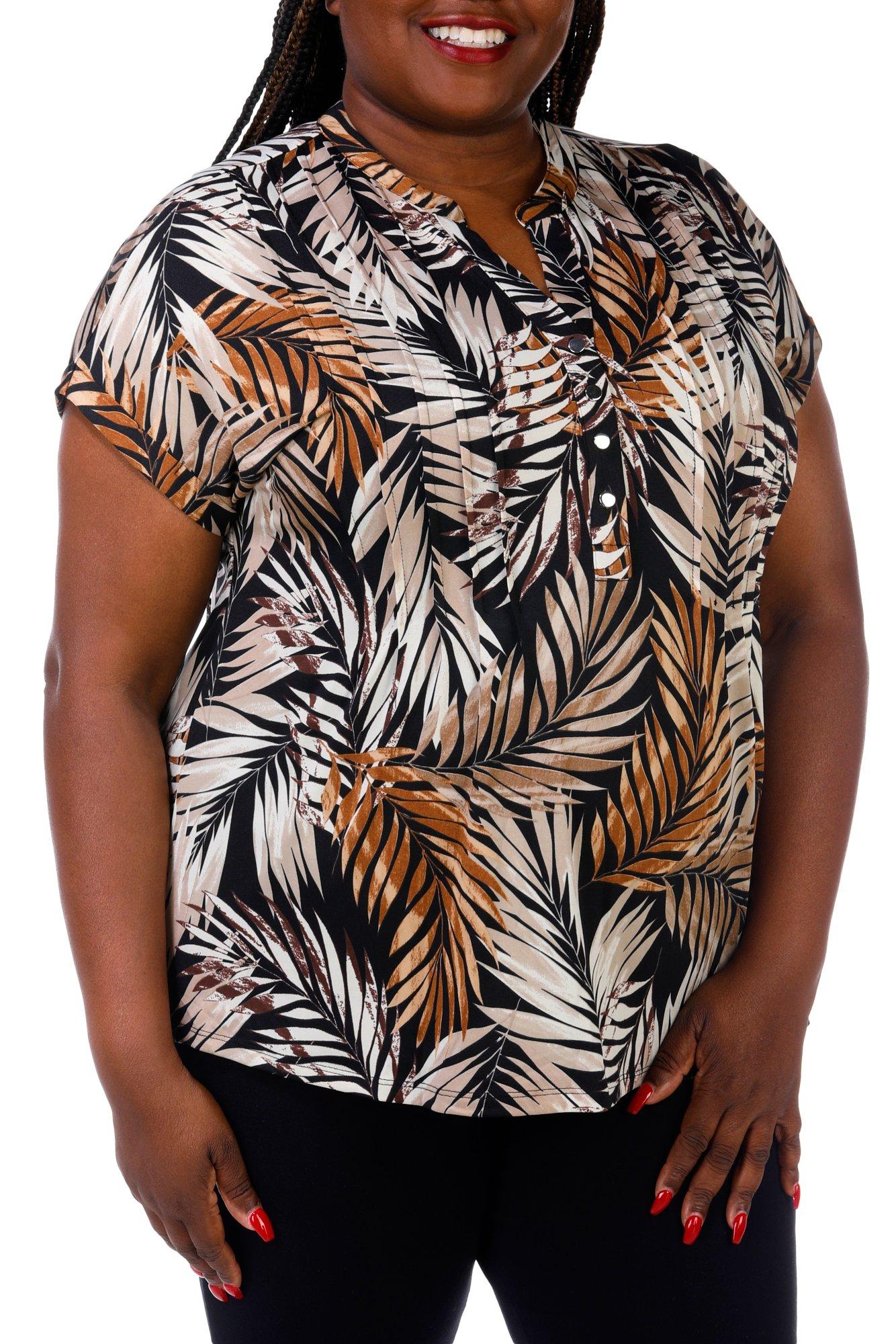 Women's Plus Floral Print Top