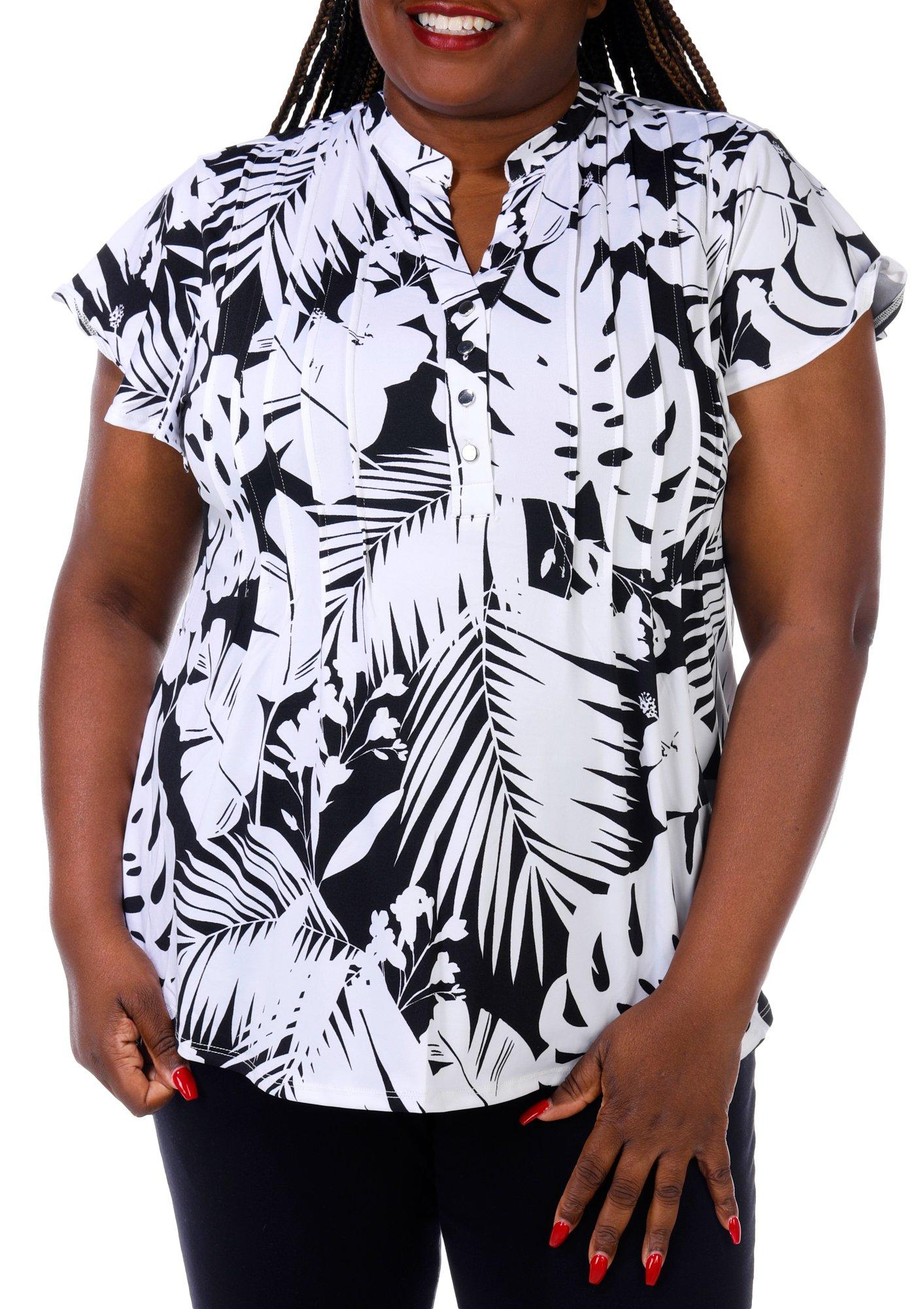 Women's Plus Floral Print Top