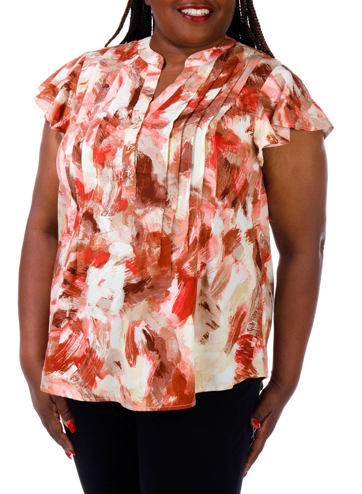 Women's Plus Floral Print Top