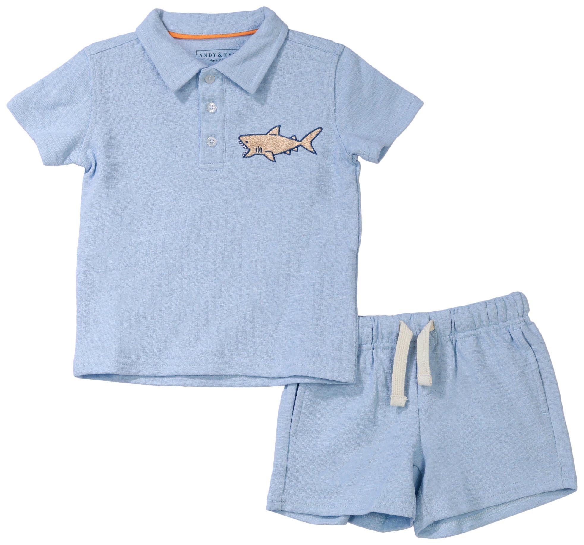 Andy & Evan Toddler Boys 2 Pc Short Set