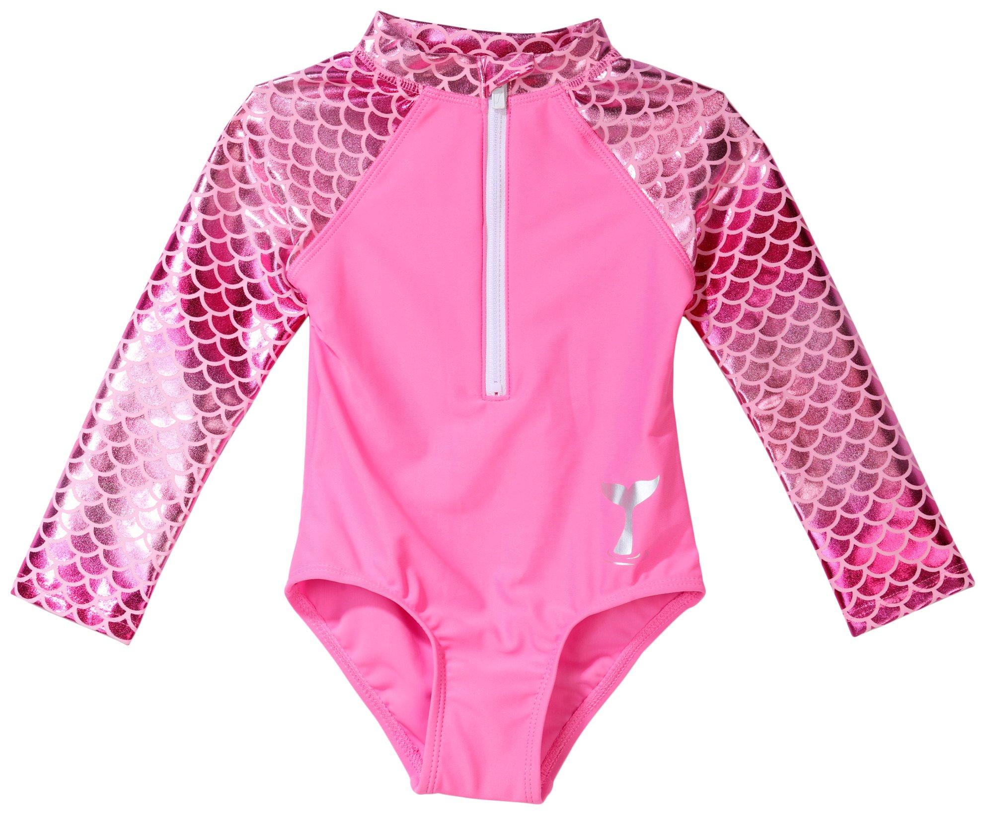 Floatimini Baby Girl Mermaid Rash Guard Swimsuit