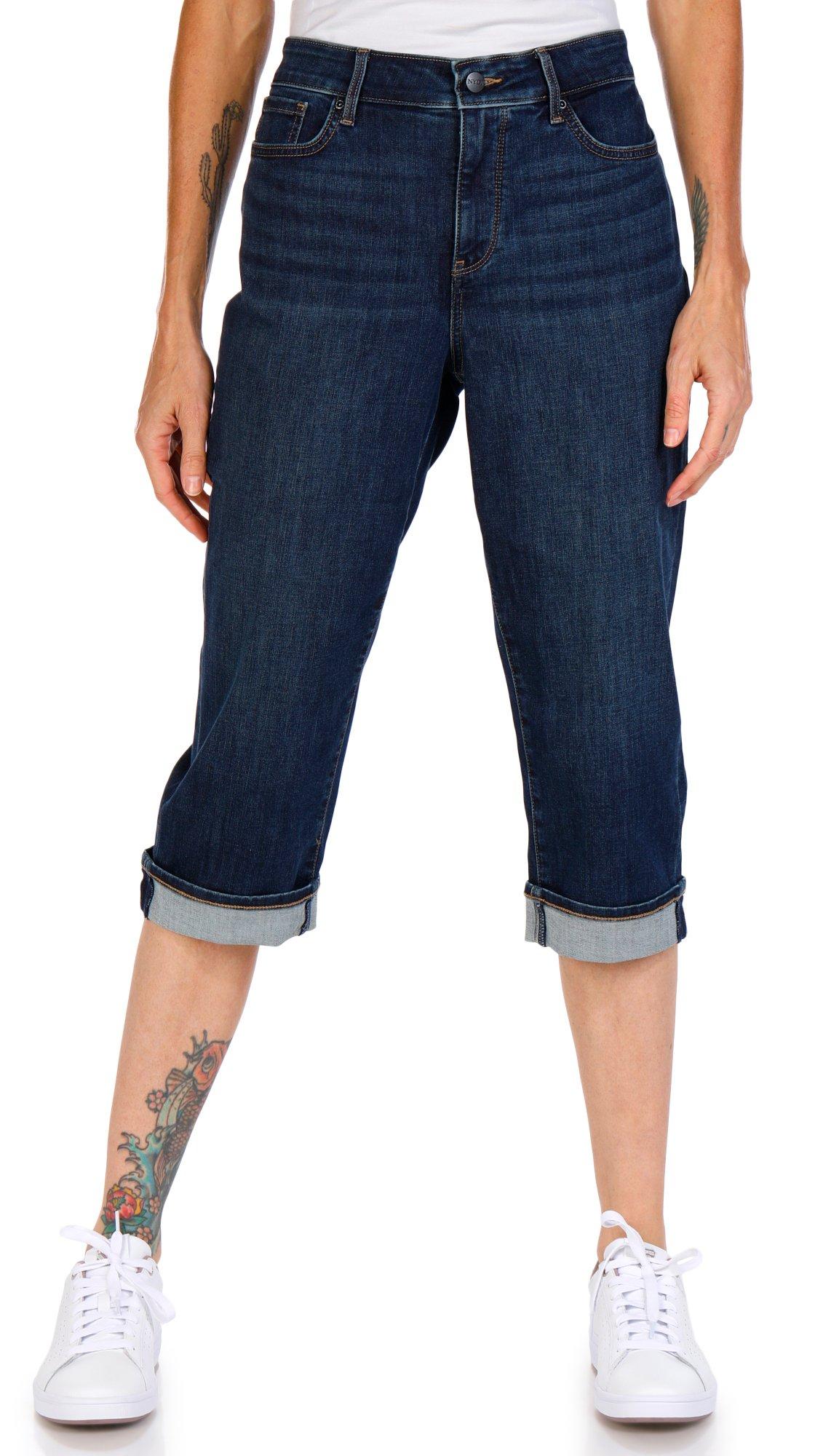 NYDJ Womens Marilyn Straight Crop Jeans