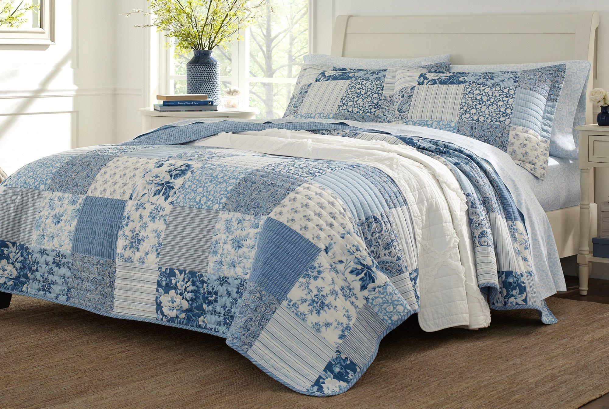 Laura Ashley Paisley Patchwork Quilt Set