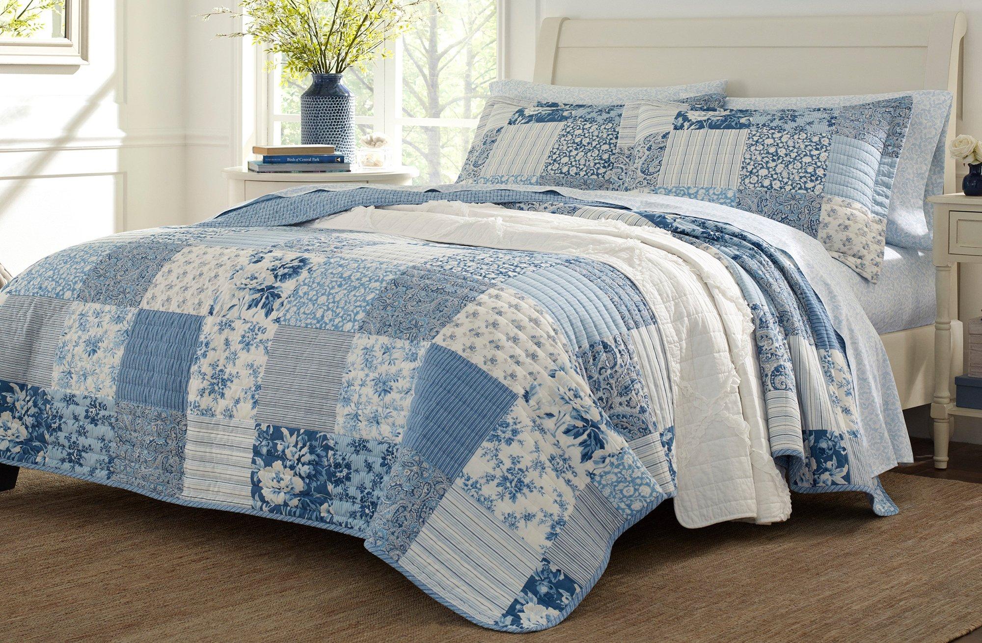 Laura Ashley Paisley Patchwork Quilt Set