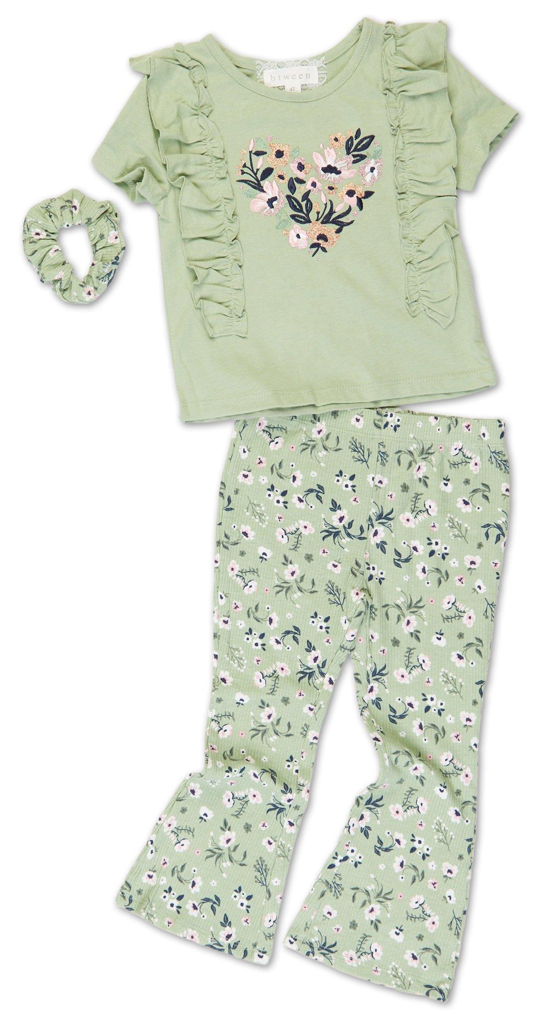 Toddler Girls 3 Pc Pants Set
