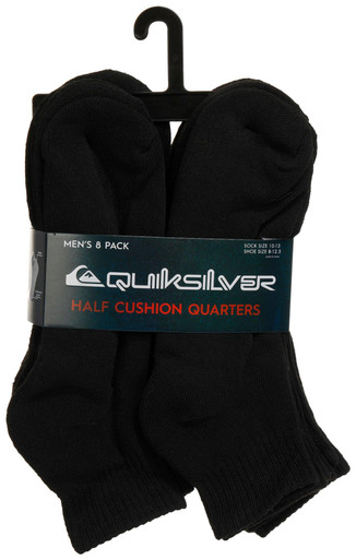 Hurley 3 pack crew socks in multi pattern