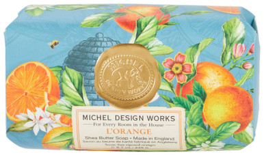 Michel Design Works L'ORANGE Badeseife – 246 G Mit Sheabutter & Orangen-Duft, Handgefertigt In England