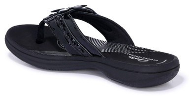 Clarks Cloudsteppers Clarks Black Patent Sandals Clarks Womens