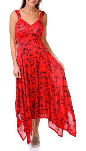 chinese dress ladies Giselle Ruffled Maxi Dress
