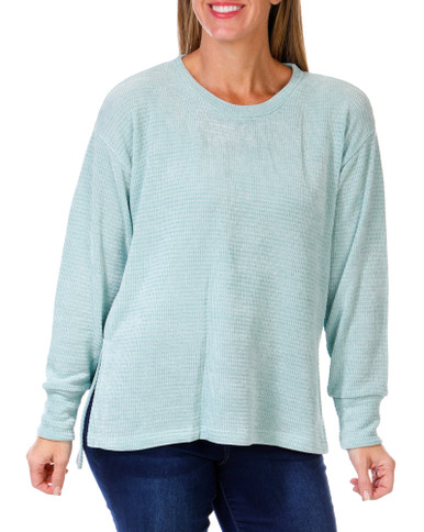 Buy Three Dots, Women's Long Sleeve Quarter Zip Cynthia Top Online