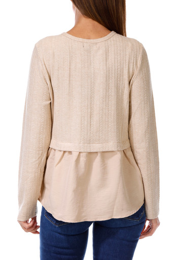 Buy Three Dots, Women's Long Sleeve Quarter Zip Cynthia Top Online