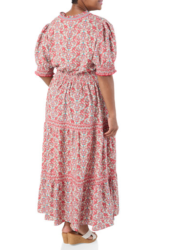 chinese dress ladies Pemela Pink Maxi Dress