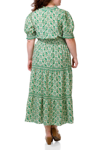 chinese dress ladies Mable Floral Tiered Ruffle Maxi Dress