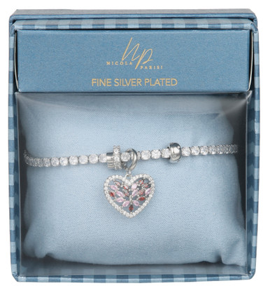 Buy HOT FOCUS, Hot Focus Halo Butterfly Charm Bracelet with