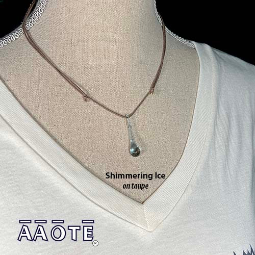 Drop of Positivity TZ Glass Necklace