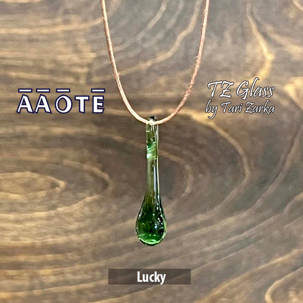 Drop of Positivity TZ Glass Necklace