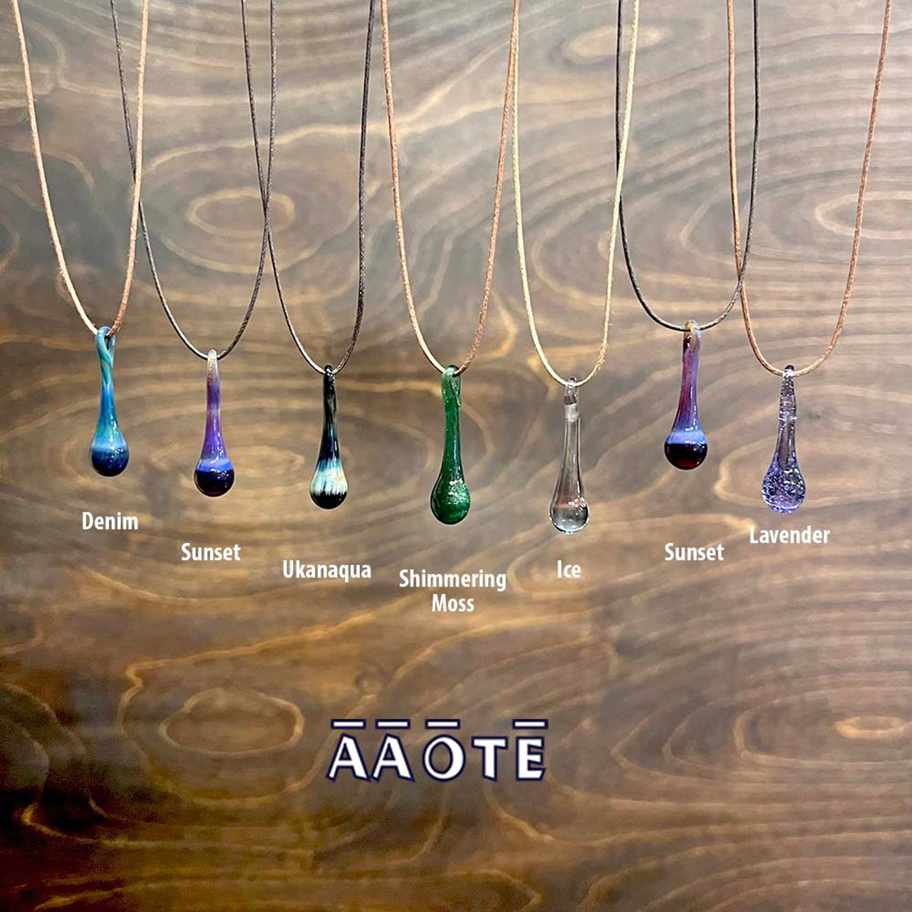 Drop of Positivity TZ Glass Necklace