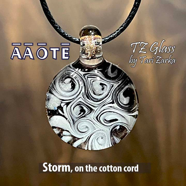 Whirling Skies TZ Glass Necklace