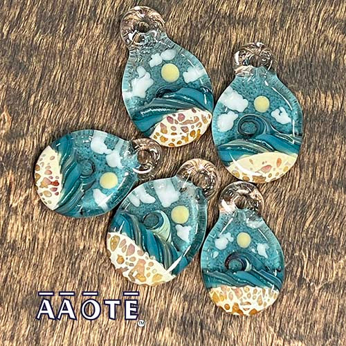 Ocean TZ Glass Necklace