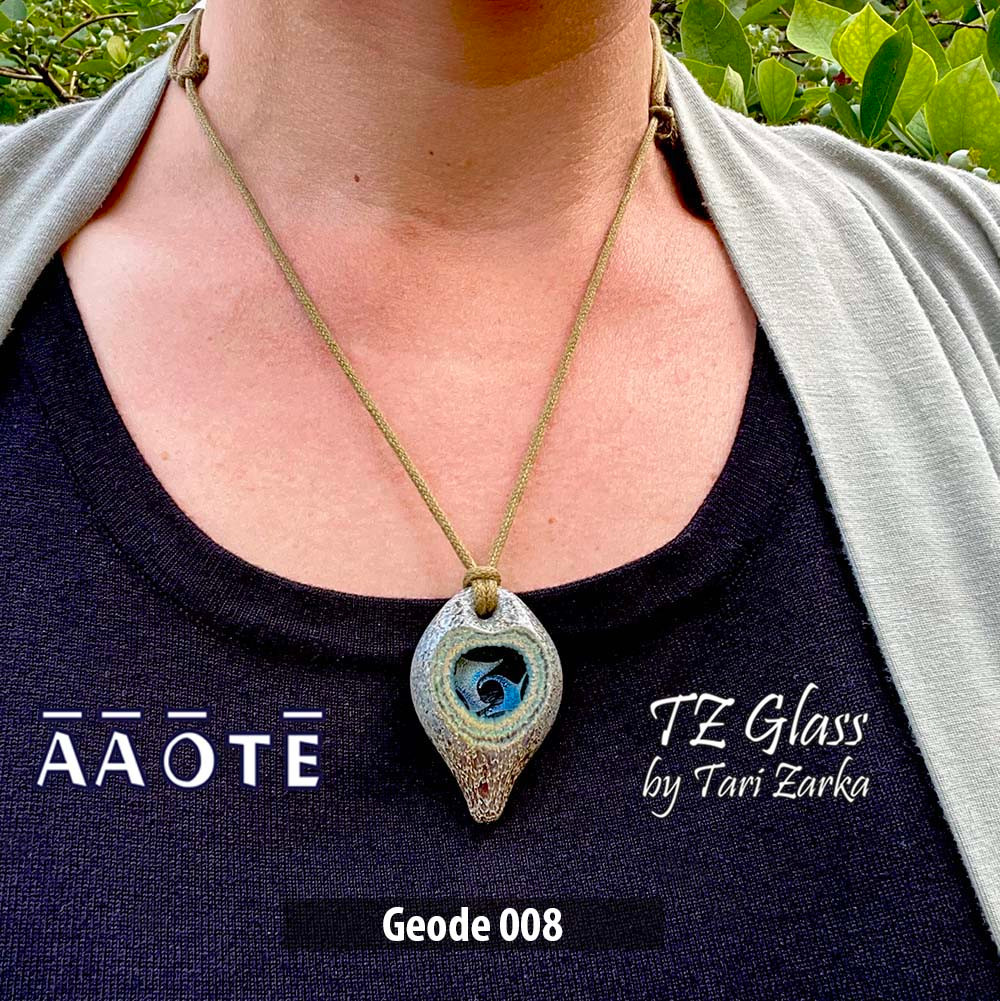 Geode TZ Glass Necklace