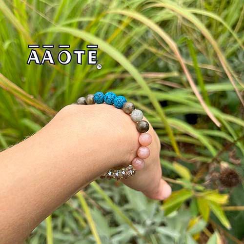Bracelet Gemstone and Lava Diffuser