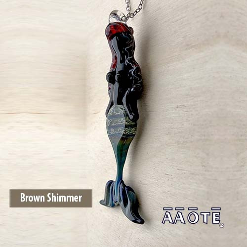 ガラス製品　Mermaid品 Mermaid Wearable Glass Art Pendant Necklace